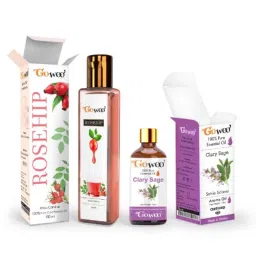 GoWoo 2 Pcs 10ml Natural Clary Sage Aroma Oil &a; 100ml Rosehip Seed Carrier Oil Set, GWOC429-P15+P187-picture-20