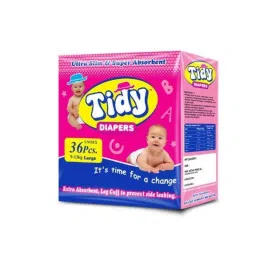 Tidy 36 Pcs Large Non-Woven Ultra Soft Baby Diapers, TBDP-L-8 (Pack of 8)-image-25