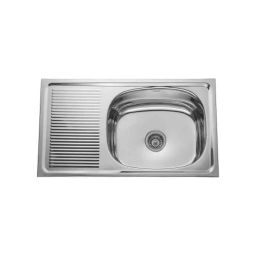 Neelkanth Die Pressed 915x508mm Stainless Steel Single Bowl Gloss Kitchen Sink, NKR-DD-SBSD 3620 G-image-15