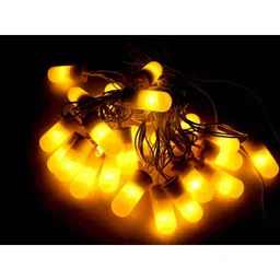 Tucasa Capsule Shape Florocent Green String Light, DW-155 (Pack of 2) image 2