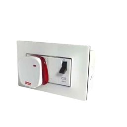 Goldmedal Nixon 25A 4 Module Absolute White Metal Box with ConceaLED Junction Box, 104491-image-15