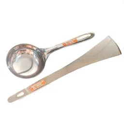 i WARE KkitchenCare 2 Pcs Stainless Steel Dosa Making Ladle &a; Turner Set-12