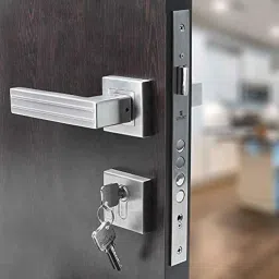 Voltizi Rose Stainless Steel Matt Finish Both Side Key Mortise Door Lock Handle Set with 3 Computer Keys, MG1106-image-74