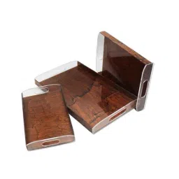 iLife 3 Pcs 4mm Acrylic Copper Serving Tray Set-picture-32
