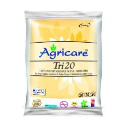 Agricare Tri 20 1kg Yellow Crystalline Green House Grade Soluble NPK (20:20:20) Fertilizer with Trace Elements-image-10