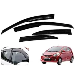 Auto Pearl 4 Pcs ABS Window Door Visor Set for Hyundai Eon, Size: S-16