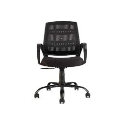 YTT Neso Mesh Medium Back Black Ergonomic Chair, CBHKFOC1113-38