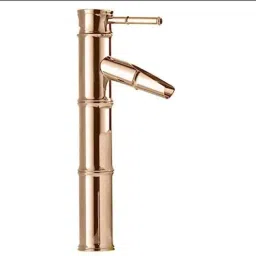 Aquieen Luxury Brass Rose Gold Bamboo Shaped Single Lever Basin Mixer-13