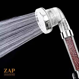 ZAP ABS Filter Beads Handheld Shower with On/Off Pause Switch &a; 3 Spray Setting Showerhead image 5