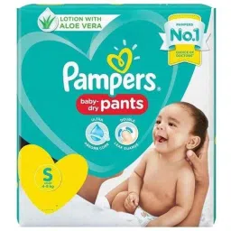 Pampers 32 Pcs Small Baby Pant Style Diaper (Pack of 4)-picture-7