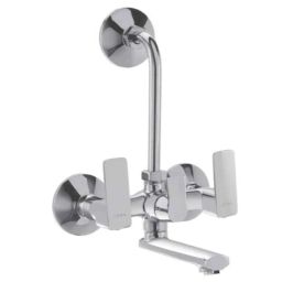 Cera Ruby Brass Chrome Finish Wall Mixer with 210mm Long Bend Pipe for Overhead Shower with Built-In Non Return Valve, F1005402-picture-38