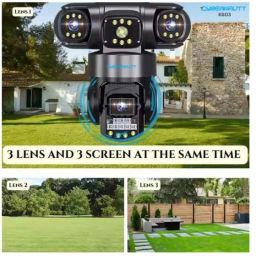 Cybernautt K6D3 6MP Full HD Triple Lens 4G Sim Camera with Human Detect, Motion Detect, 2 Way Audio, IP66, Notification, Alarm &a; Support 128GB SD image 5