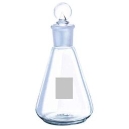 ABGIL 500ml Borosilicate Glass Erlenmeyer Narrow Mouth Conical Flask with Interchangeable Stopper, ABG1507-38