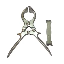 Forgesy GSS90 9 inch Stainless Steel Castrator Pliers with Key for Animals-image-2