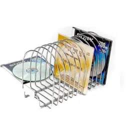 Osam Stainless Steel Silver CD Rack, CDR-picture-32