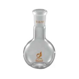 Lab Plus Common Sliding Short Neck Flat Bottom Flask 50ml Borosilicate Glass-1, LP-2106-18