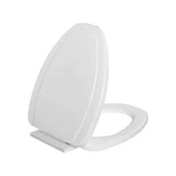 Elegant Casa A-22 43x36cm Polypropylene Soft-Closing Cascade White Commode Seat Cover-image-10