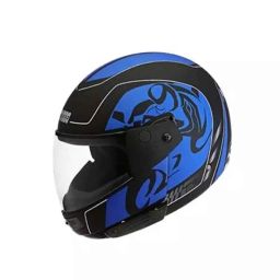 Studds Ninja D3 Decor ISI Ceritifed Plastic Matt Black Full Face Flip-up Helmet, Size: Medium-picture-12