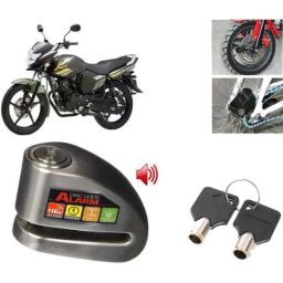 Auto Pearl Steel Black Anti-Theft Alarm Disc Brake Lock for Saluto BS6, Lock_832-picture-19