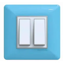 GreatWhite Fiana EVO 12 Module PVC Aque Blue Chrome Finish Modular Switchboard Plate, 20612-ABC (Pack of 5)-picture-14