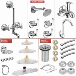 Kamal Vista Collection Bathroom Premium Combo Set with Overhead Shower &a;  Free Tap Cleaner, VST-2500-picture-20