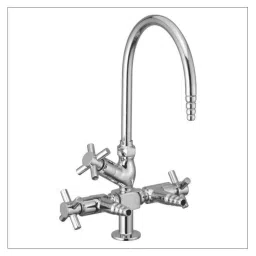 Kamal Silver QT Heavy Lab Three Way Tap (Free Tap Cleaner), LAB-0686-88
