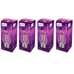 Philips Filament Candle 4W E27 6500K Cool Day White LED Bulb (Pack of 4)-image-75