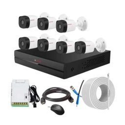 CP Plus 2.4MP Indoor &a; Outdoor CCTV Combo Kit with 8Ch DVR, 7 Bullet Camera, 8Ch SMPS, 70m Copper Cable &a; Connectors-27