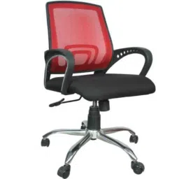 Rajpura Voom 93 Medium Back Black &a; Red Centre Tilt Mechanism Revolving Office Executive Chair-image-88