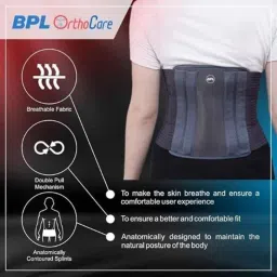 BPL Abdominal Support with Elastic for Maternity Waist Support &a; Lower Back Pain Relief, BPL-11S, Size: L image 5