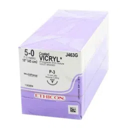 Ethicon NW2442 12 Pcs 5-0 Dyed Vicryl Polyglactin 910 Suture Box, Size: 45 cm-picture-8