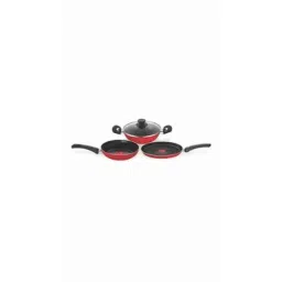 Pigeon Carlo 4 Pieces Induction Base Red Aluminium Cookware Set (Pack of 2)-image-83
