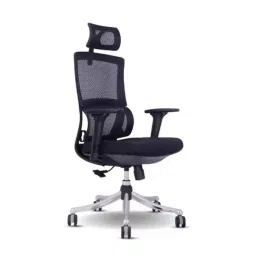Praga Seating Dmax 25.5x24.5x46.5 inch Polypropylene High Back Black Ergonomic Office Chair, DMBLBLBLBE3PHBOY-image-21