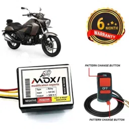 Auto Pearl 12V Black Front &a; Rear Flasher Indicator Light with Switch for Intruder M1800R-picture-43