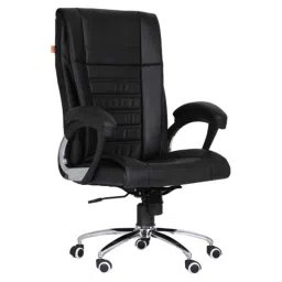 Da URBAN Godfrey Black High Back Revolving Leatherette Ergonomic Executive Chair for Home &a; Office-picture-46