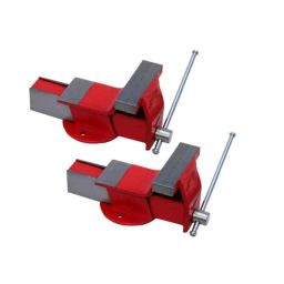 MK 2 Pcs 152mm Steel Professional Fixed Base Vice Set-image-17
