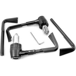 AOW Motorcycle Hand Guards 7/8 inch Brake Clutch Lever Protector Hand Guard Black Universal for All Bikes Q-2-20