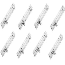 Senkiddpro 130mm Stainless Steel Chrome Finish Push to Close Tower Bolt (Pack of 8)-40