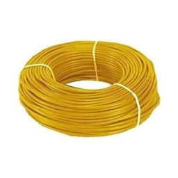 Finolex 1.5 Sqmm Single Core Yellow FR Copper PVC Insulated House Wire, Length: 90 m-45