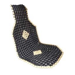 Q1 Beads 115x44x1.5cm Large Black Pure Wooden Beads Deluxe Seat Cover-47