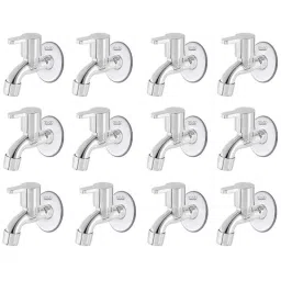 Spazio Stainless Steel Chrome Finish Fusion Collection Bib Cock with Foam Flow Wall Flange (Pack of 12)-picture-26