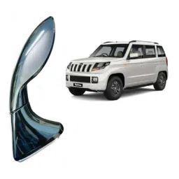 SureStrive ABS Black Front Left Side Fender Angle View Bonnet Blind Mirror for Mahindra Tuv300 All Model image 2