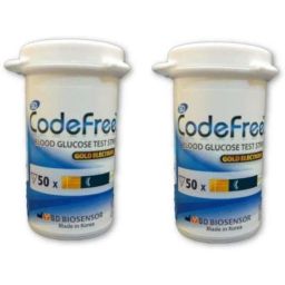 Sd Codefree No Coding 100 Pcs Glucometer Strips Box-2