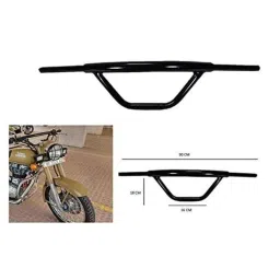 Meenu Arts Handle Bar Black for Royal Enfield 350 Twin Spark-2