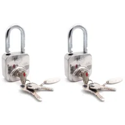 Harrison 60mm 12 Pins Mild Steel Square Padlock with 3 Computerised Keys, CX-3000-0557 (Pack of 2)-image-5