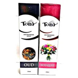 Toby 2 Pcs 270ml Oud &a; Bouquet Long Lasting Fragrance Air Freshener Spray Set-image-57