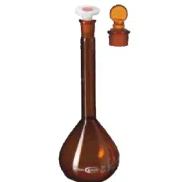 Glassco 500ml Glass Boro 3.3 Volumetric Flask with Penny Head Glass &a; Polyethylene Stopper, 130.522.09A (Pack of 2)-28
