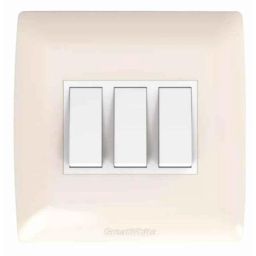 GreatWhite f-Wood 1 Module PVC Ivory Modular Switchboard Plate, 20501-FIV (Pack of 10)-picture-46