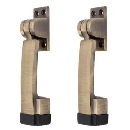 ATOM 1.5 inch Brass Antique Finish Adjustable Door Stopper with Rubber Tip, DS001-BA-102 (Pack of 2)-image-13