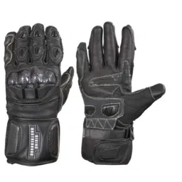Biking Brotherhood Leather Gauntlet Gloves, Size: Large-picture-3